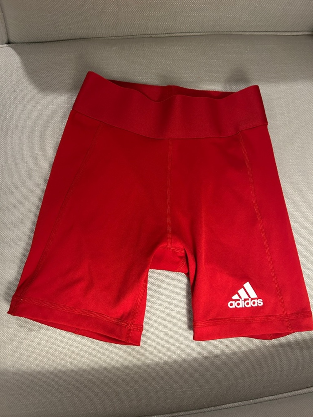 adidas Red Performance Compression Bike Shorts
